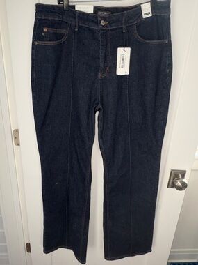 NWT Judy Blue Darling high rise seamed wide leg jeans 20W JB88664 DK